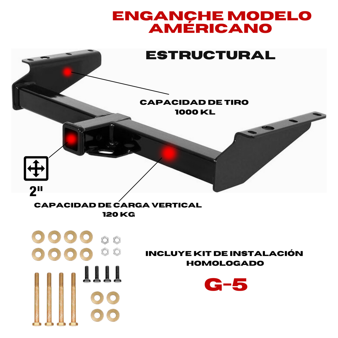 Enganche Americano CHEVROLET COLORADO – Master Truck